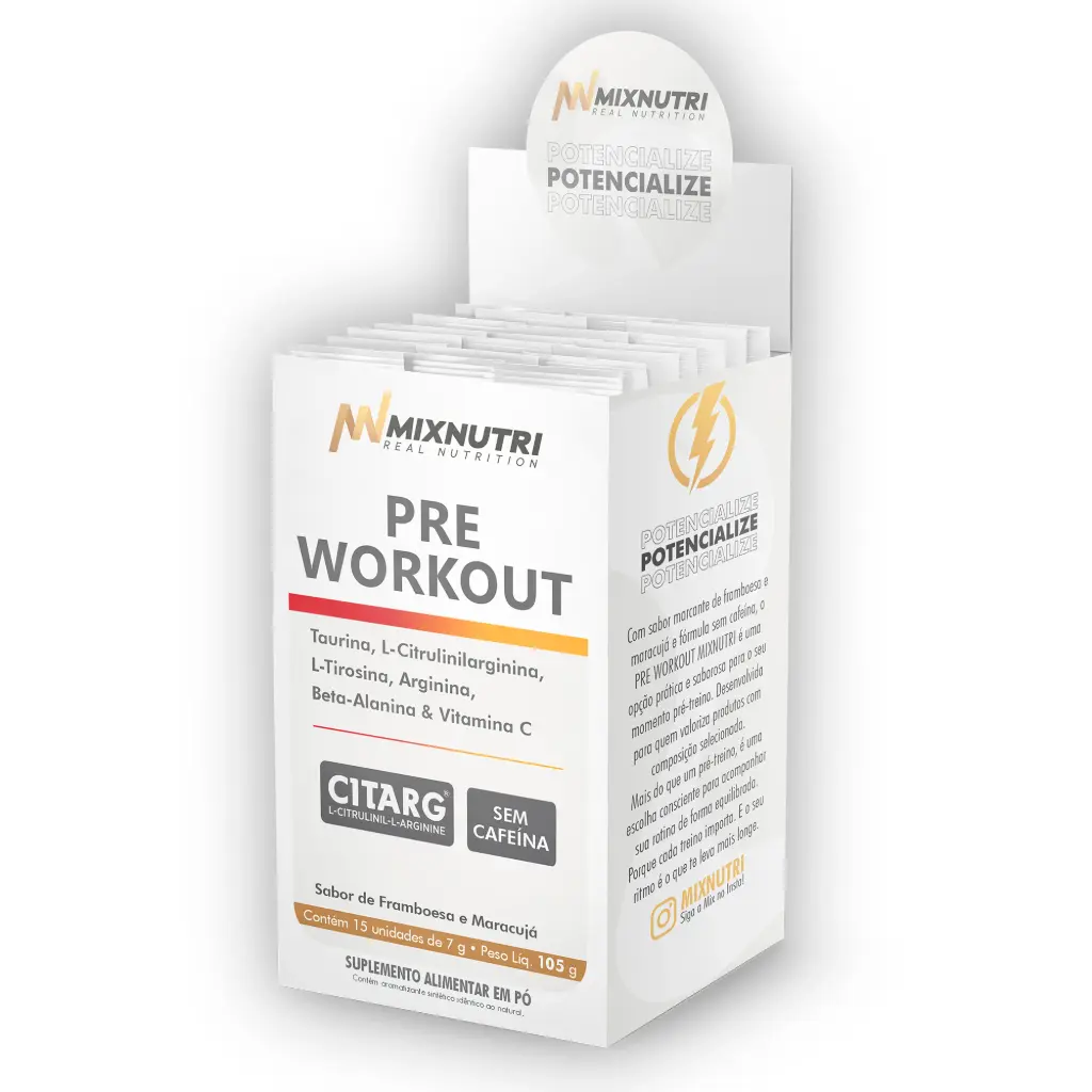 PRE WORKOUT (Sabor Framboesa & Maracujá) – 210 g